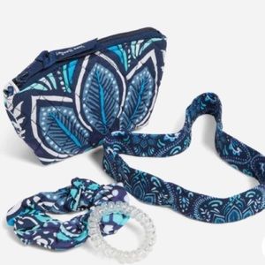 Vera Bradley Hair Accessories Kit Blue Island Medallion